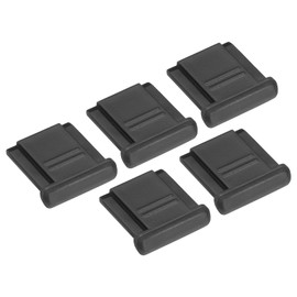 PATIKIL 5pcs 12mm Hot Shoe Cover Hot Shoe Cap Hot Shoe Protector Plastic for DSLR/SLR Camera Black