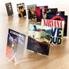Mobilefox LP Vinyl Stand Record Holder X-shaped Table Holder Minimalist