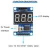 DKARDU 2 pcs HC-SR04P/SR04 Ultrasonic Sensor ranging Display Module 5V