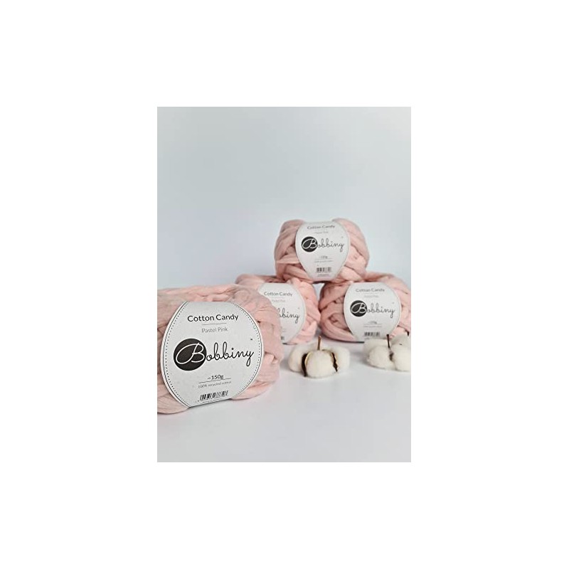 Bobbiny Cotton Candy Nude Oeko-Tex 100% Recycled Cotton Yarn (Pastel