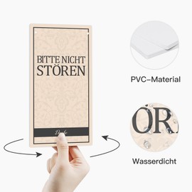 Putuo Decor Sesson in Progress Sign, Please Do Not Disturb Door Sign, Welocme Please Knock Sign, 10 x 5 Inch PVC Double Sided for Hotel, Office, Clinic