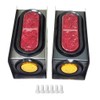 LIBRA 2 Steel Trailer Light Boxes with 6" LED Oval