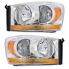 TRQ Driver & Passenger Side Headlight Assembly Set Headlights Driver