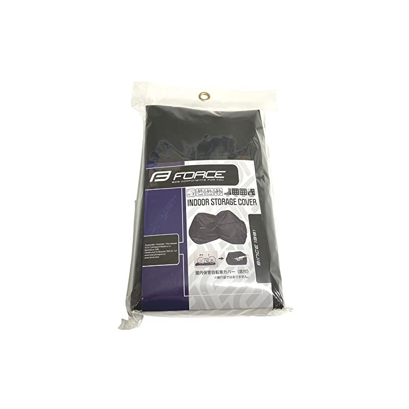 Force 80462 Bicycle Indoor Storage Cover, 210D, Black, Length 74.8