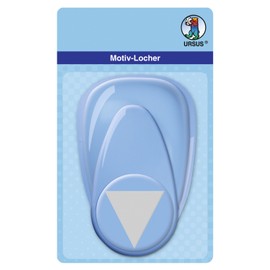 Ursus 19450092 Motif Hole Punch with Lever Maxi, Bunting, Blue, Punched Motif Approx. 50.8 mm, Made of Plastic with Metal Punch, Suitable for Grammages of 160 220 g/m²