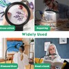10X 30X Floor Magnifying Glass with Light and Stand,36 LED