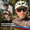KAPVOE Bicycle Glasses, Self-tinting Men's Photochromic MTB Glasses, Sports Glasses,