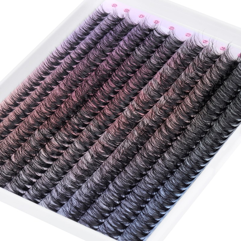 Lash Clusters 330Pcs Cluster Eyelash Extensions 40D Individual Lashes Fluffier