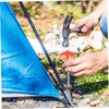 IWOWHERO Multi-use Tent Stakes 4pc Metal Ground Stakes Easy Insertion