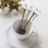 Yalulu 5 Pcs/Set Alloy Vintage Royal Style Crystal Flower Design