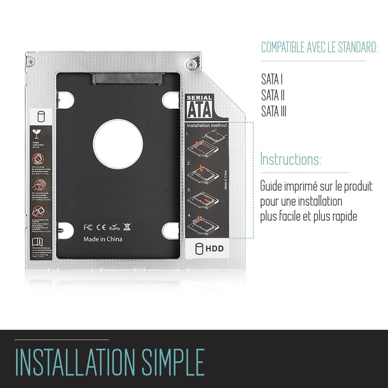 Ewent ew7003 Adapter for HDD/SSD 2.5, Silver