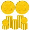 Gold Coins St Patricks Day,Gold Coins Plastic, Shamrock St Patricks