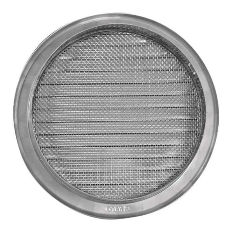 Haco Stainless Steel Circular Air Vent Grille Cover, 150mm, Brushed