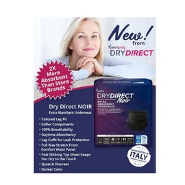 Dry Direct Noir Extra Protective Underwear (Small - Case of 56) by Parentgiving