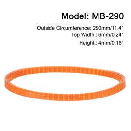 sourcing map 4pcs MB Series Standard Sewing Machine Belts MB-290 Motor Drive V Belt, 290mm / 11.4" Outside Circumference