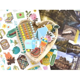 Fancy Pants Designs Camp Wander Big Bundle Collection Kit, Scrapbook, Card Making, Journaling and Collage