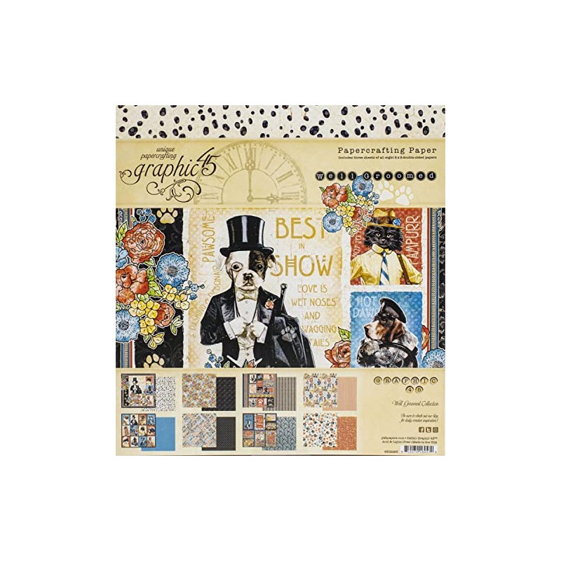 Graphic 45 (4502265 - Well Groomed - 8 x 8