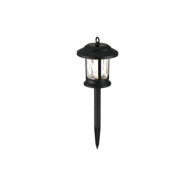 Kishima Schatte Solar Garden Light, Black, Size: Approx. 0.5 inches