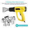 7 Pcs 35-40mm Stainless Steel Heat Gun Nozzles Kits Universal