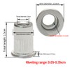 TOMVAES 100PCS M6 Rivet Nuts,Rivet Nuts,Nut Inserts,Flat Head Threaded Insert