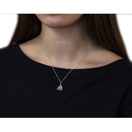 EFYTAL Graduation Gifts for Her, 925 Sterling Silver Sailboat and Anchor Necklace, Best Friend Birthday Gifts, Motivational Grad Gift for Daughter, Encouragement Pendant Necklace for Women