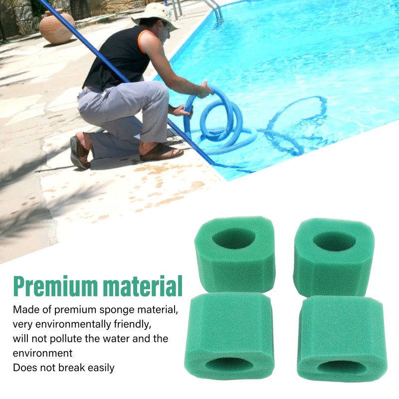 4pcs Pool Filter Cartridge Sponge Reusable Durable Practical Filter Foam