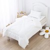 J-pinno Boys Girls Crib Toddler White Comforter Down Alternative Quilt