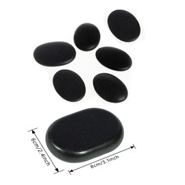 Pack of 6 Massage Stones Large Hot Basalt Stones Stone Rocking Spas Massager Stones