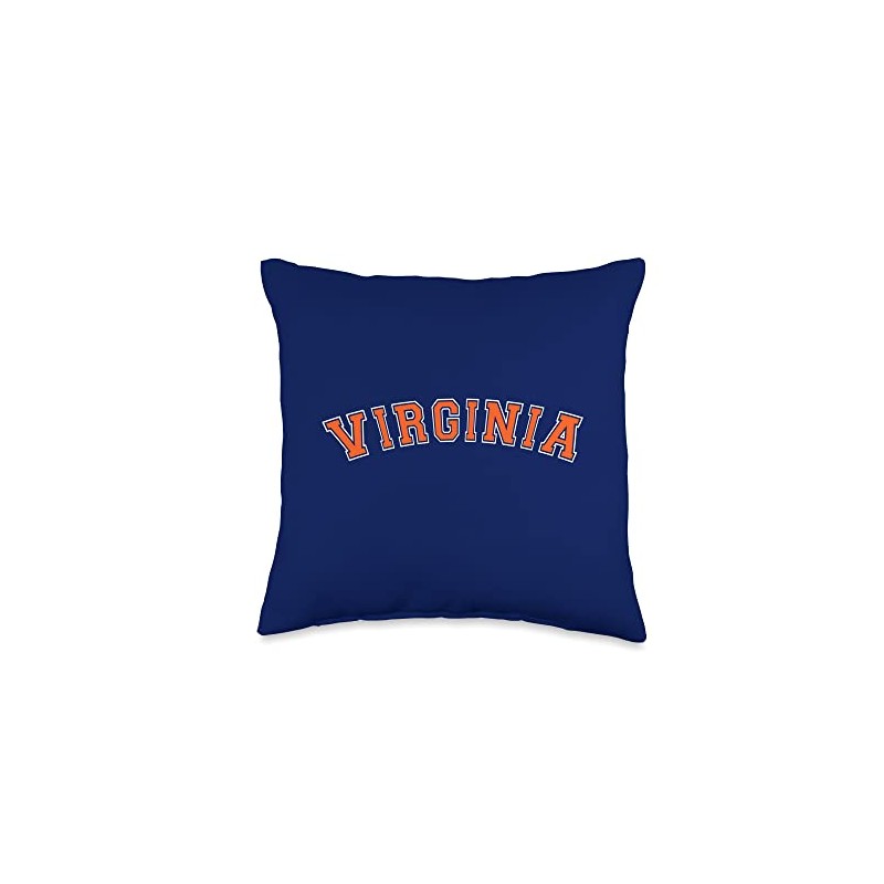 Virginia USA Patriotic Birthday School University Gift Throw Pillow