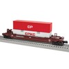 Lionel CPKC Maxi-Stack O Gauge Model Train Flatcar with Double