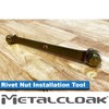 Metalcloak Rivet Nut Installation Tool [3/8" & 1/2"], Convenient Handle,