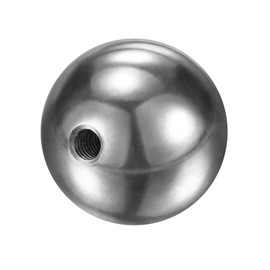 M METERXITY 1 Piece Screw Ball Nut Knob M6x35mm 304 Stainless Steel Female Thread Ball Nut Cap for Lighting Fixture, Machinery, DIY Round Substantial Screw Cap Cover [Silver]