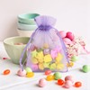 G2PLUS Lilac Organza Gift Pouches, 7x9 CM Small Organza Favour