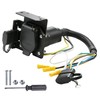 Trailer Wiring Adapter 4-Way Flat to 7-Way 4-Pin Female, Dual-Output