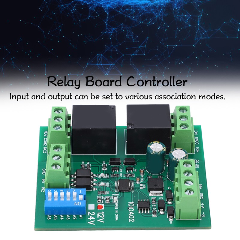 Relay Module 2 Channel RS485 Control Board Switch Controller DC