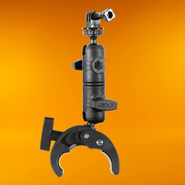 iBOLT Action Camera IncrediBOLT Clamp Heavy Duty Handlebar/Post/Pole/Rail Mount for Watersports, Kayaking, Fishing, Boating Etc.- for Action Cameras and 1/40 20 Accessories