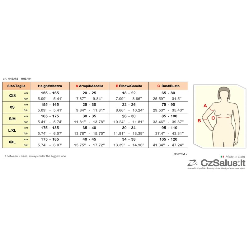 CzSalus Lipödem Lymphödem Straffende und schlank machende K2 Kompressions Ärmel