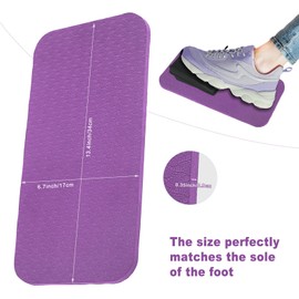 Sewing Machine Pedal Mat, 13.4x6.7 Inch Non-Slip Sewing Machine Mat Sewing Machine Foot Pad Sewing Accessories Keep Pedal in Place, Easy to Clean (Purple)