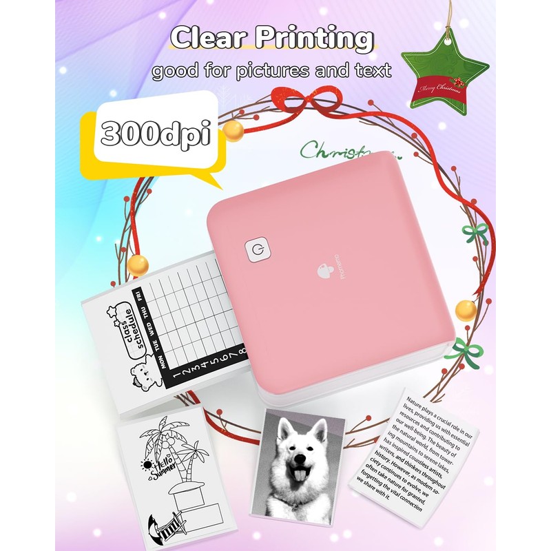 Phomemo M02 PRO Mini Printer - Thermal Pocket Printer, Bluetooth