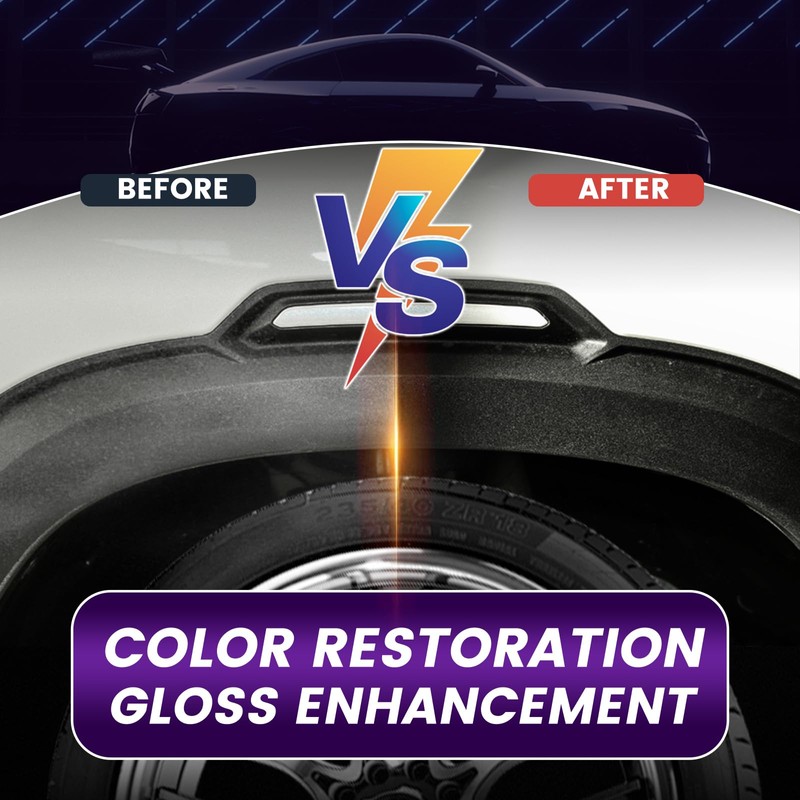 SHIELDOM Plastic Restorer for Cars Ceramic Plastic Coating Black Trim