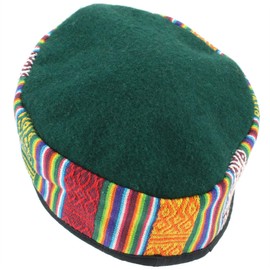 Siesta Nepalese Wool Smoking Hat - Green (Large)