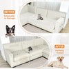 Arfntevss Waterproof Corner Sectional Couch Covers for Dogs Pet L