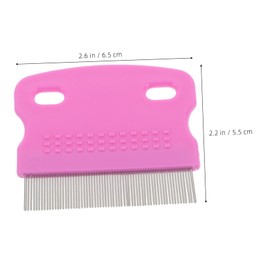 Vaguelly Portable Fine Tooth Comb Set for Dandruff Baby Cat Grooming Dense Tooth Nit Comb
