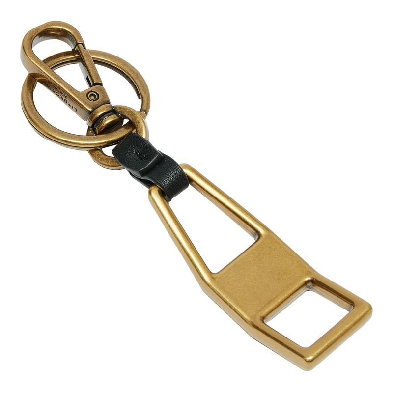 407-Pendant -LORA KEYRING-gold brass