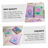 CAXUSD Cartoon Checkerboard Tablet Case Elegant Pu Storage Pouch for