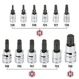 Powerbuilt 648415 Star Bit Socket Set - 12 Piece