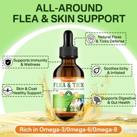 Puyrzoe Cat Flea Treatment, Flea and Tick Prevention for Cats, 60 mL