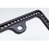 Creathome Shining Rainbow Pattern Diamond Chain License Plate Frame from