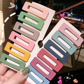Women's various color matte bangs hair accessory hair clip / 여성 다양한 색상 무광 앞머리 헤어 액세서리 집게핀