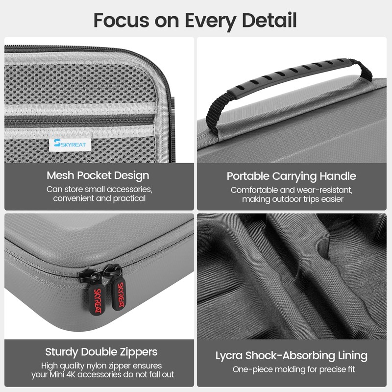 SKYREAT Mini 4K Case, Portable Carrying Case for DJI Mini
